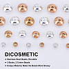 36Pcs 3 Style Ion Plating(IP) 202 Stainless Steel Beads STAS-DC0004-12-4