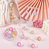 20Pcs 10 Colors Acrylic Pendants MACR-SC0001-97-3
