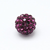 Polymer Clay Rhinestone Beads RB-H258-HD10mm-502-1