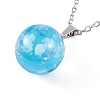 Resin Pendant Necklaces NJEW-L181-01P-01-1