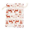 Christmas Theme Cotton Fabric Cloth Bag ABAG-H104-B17-3