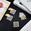 Transparent Acrylic Disc Pendants TACR-NB0001-09A-2