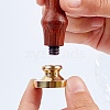 Wax Seal Brass Stamp Head AJEW-WH0209-312-4