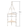 2-Tier Wooden Corner Shelf Wall Hanging PW-WG37940-01-1