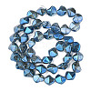 Electroplate Glass Beads Strands EGLA-N008-019-C02-2