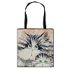 Cartoon Cat Printed Polyester Canvas Women's Tote Bags PW-WG56C06-06-1