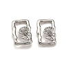 Brass Stud Earrings EJEW-G432-01P-4