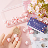 30pcs Round with Paw Pattern Silicone Focal Beads SIL-SC0002-03C-3