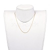 304 Stainless Steel Singapore Chain Necklaces NJEW-JN02662-02-4