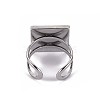201 Stainless Steel Cuff Pad Ring Settings X-STAS-S080-041C-P-4