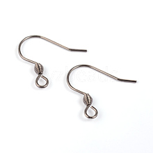 304 Stainless Steel Earring Hook Findings STAS-G130-47P