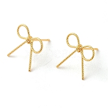 Brass Stud Earrings for Women EJEW-F334-03G-03