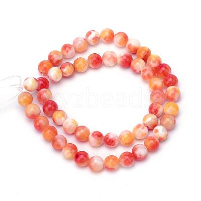 Natural Dyed Persian Jade Gemstone Bead Strands G-R271-6mm-XP11-1