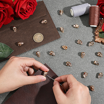 20Pcs Alloy Shank Buttons BUTT-PH0001-82A-KCG-1