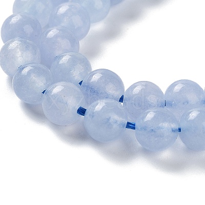 Dyed Natural Malaysia Jade Beads Strands G-G021-02A-07-1