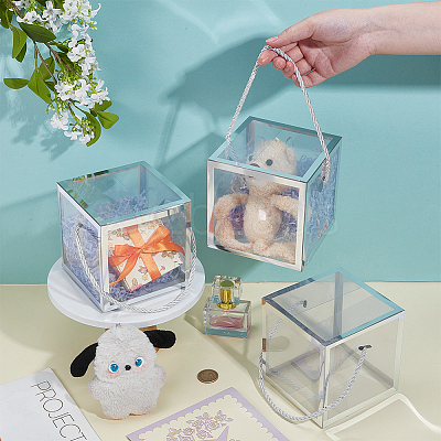 Foldable Hot Stamping Transparent PVC Packaging Boxes CON-WH0123-24A-01-1