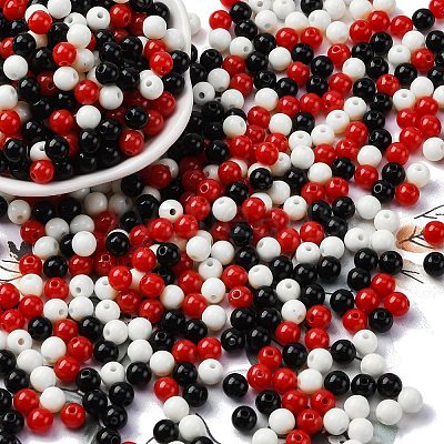 Opaque Acrylic Beads SACR-Q004-01D-1
