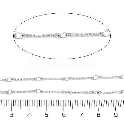 Rack Plating 304 Stainless Steel Bar Link Chain CHS-N009-05P-1