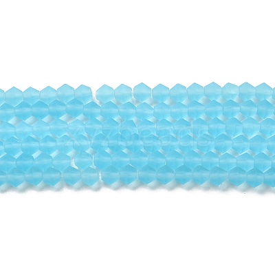 Imitate Austrian Crystal Frosted Glass Beads Strands EGLA-A039-T2mm-MD20-1