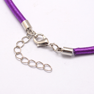 Silk Cord Necklaces Making NFS005-09-1