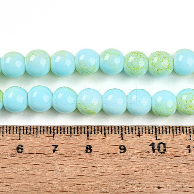 Baking Paint Glass Beads X1-DGLA-N003-8mm-C04-1