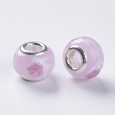 Handmade Lampwork European Beads LAMP-S193-009I-1