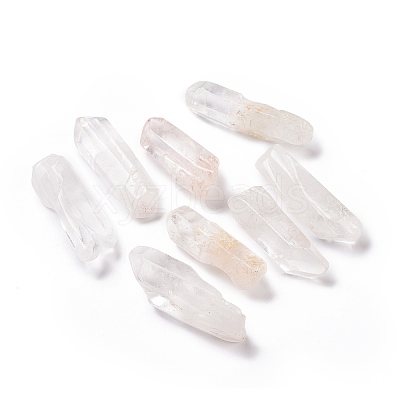 Rough Raw Natural Quartz Crystal Beads G-M376-04A-1