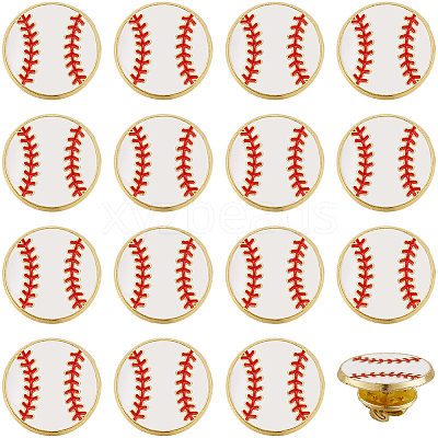 20Pcs Sport Enamel Pins JEWB-SC0001-62B-1