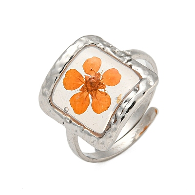 Brass Adjustable Rings for Women RJEW-G265-10P-1