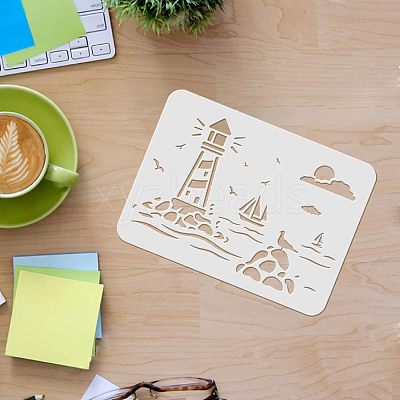 Large Plastic Reusable Drawing Painting Stencils Templates DIY-WH0202-137-1