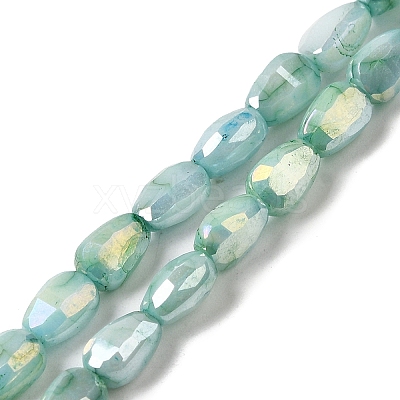 Electroplate Glass Beads Strands GLAA-D013-05A-1