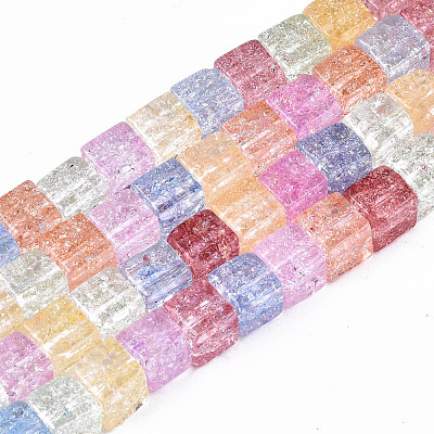 Crackle Glass Beads X-GLAA-S192-005A-1