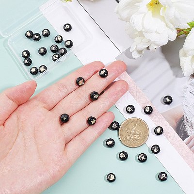 30Pcs 15 Style Handmade Lampwork Beads LAMP-AR0001-20-1