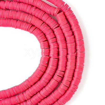 Handmade Polymer Clay Beads Strands CLAY-R089-6mm-Q093-1