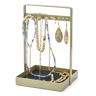 Iron Jewelry Display Stands with Trays ODIS-M005-01A-1