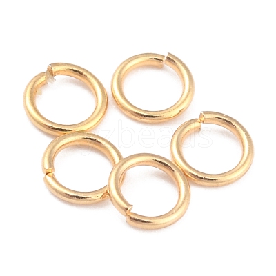 Rack Plating Brass Open Jump Rings KK-O139-18C-G-1