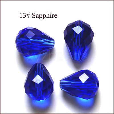 Imitation Austrian Crystal Beads SWAR-F062-10x8mm-13-1