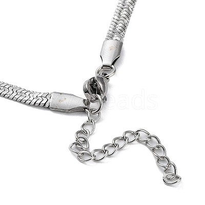 Non-Tarnish 304 Stainless Steel Herringbone Chain Necklaces NJEW-P282-02P-1