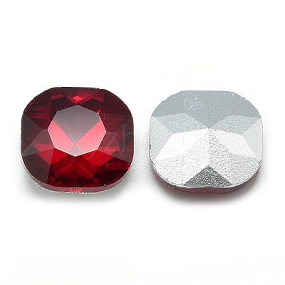 Pointed Back Glass Rhinestone Cabochons RGLA-T032-10x10mm-05-1