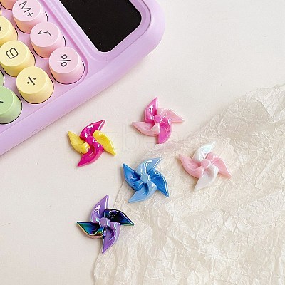 Opaque Acrylic Bead X-OACR-H028-B05-1