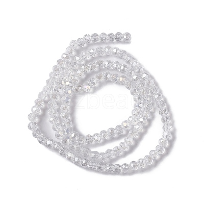 Crystal Glass Rondelle Beads Strands EGLA-F049C-03-1
