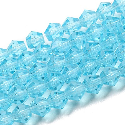 Transparent Glass Beads Strands GLAA-F029-4mm-20-1