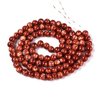 Baking Paint Glass Beads Strands DGLA-N016-8mm-06-1