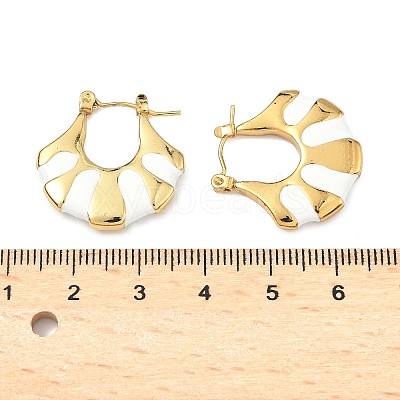 304 Stainless Steel Hoop Earrings EJEW-S267-02G-B-1