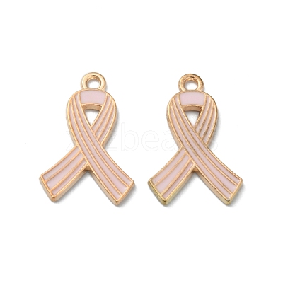 Light Gold Tone Zinc Alloy Enamel Pendants ENAM-WH0061-14B-1