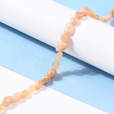Natural Sunstone Beads Strands G-G018-18A-1