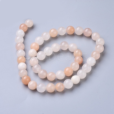 Natural Pink Aventurine Beads Strand X-G-P397-01-1