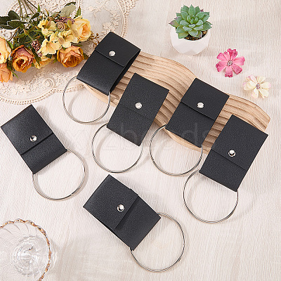 6Pcs PU Leather Towel Hook AJEW-CL0003-35A-1