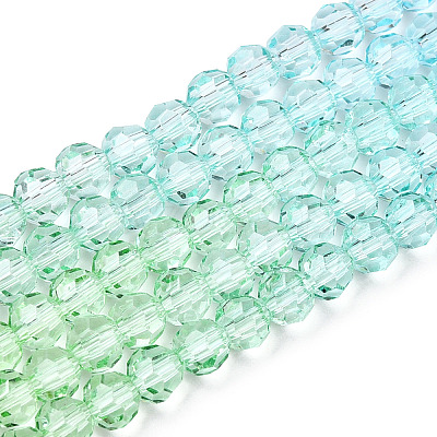 Transparent Glass Beads Strands X1-GLAA-E036-07R-1