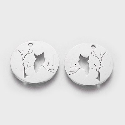 Non-Tarnish 201 Stainless Steel Pendants STAS-Q201-T400-1